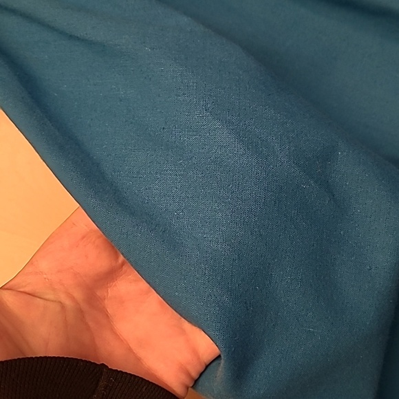 VTG 1980s SASSA Bold Bright Blue Gemstone Westernwear Fringe Dress with Pockets - Picture 11 of 17